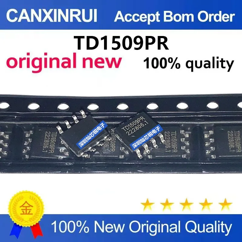 (5 Pieces) TD1509 TD1509PR TD1509P5 SMD SOP8 Buck Converter Chip Original Brand New Electronic Component