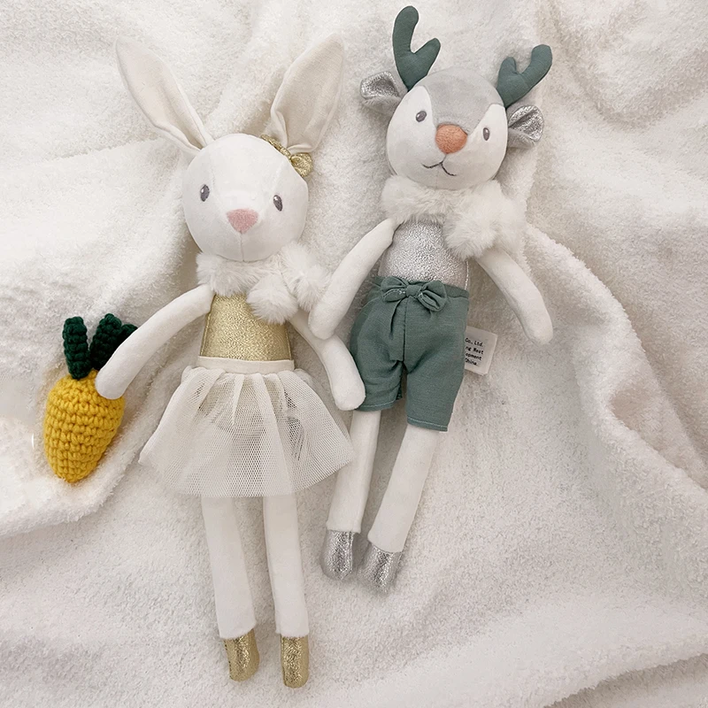 Ballet Rabbit Doll elk Plush Toy Cute Stuffed Animals Doll Toys Pacify the doll High Quality Stuffed Toy for Baby kids Sleeping