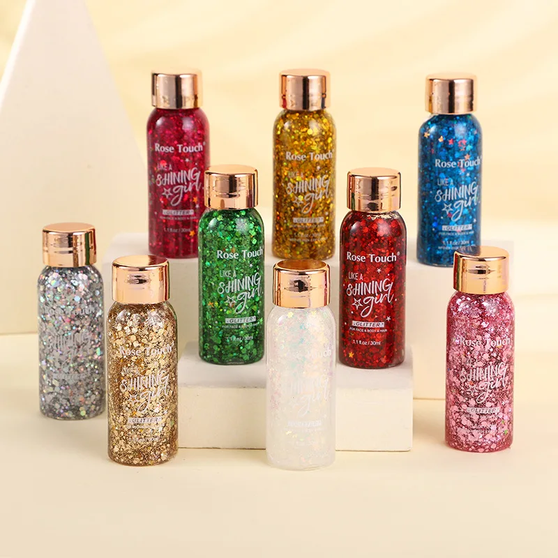 30 مللي لامع الحرباء بريق جل الوجه الجسم حورية البحر الترتر للعيون الشفاه الشعر ماكياج حفلة موسيقى مهرجان حفلة تنكرية 6 اللون #2