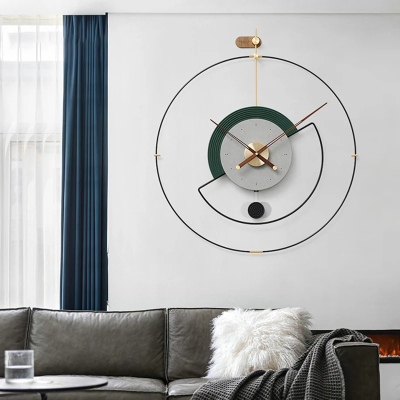 Gold Black Luxury Wall Clock Nordic Modern Nordic Minimalnst Decor Wall Clock Large Metal Zegar Scieniny Home Decorating Items