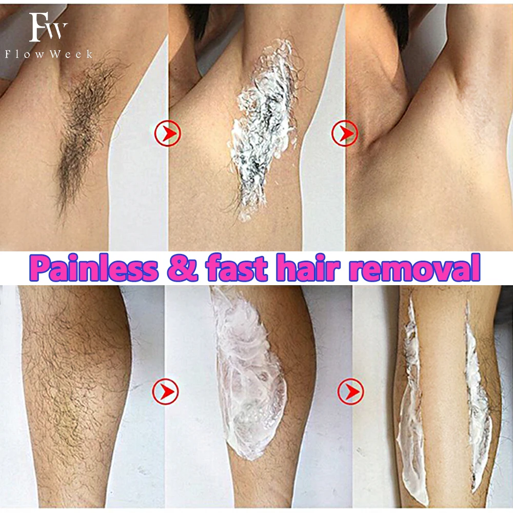 Painless Hair Removal Underarm Private Facial Body Leg Hair Remove Cream  Skin Care Powerful Beauty Hair Removal For Men Women