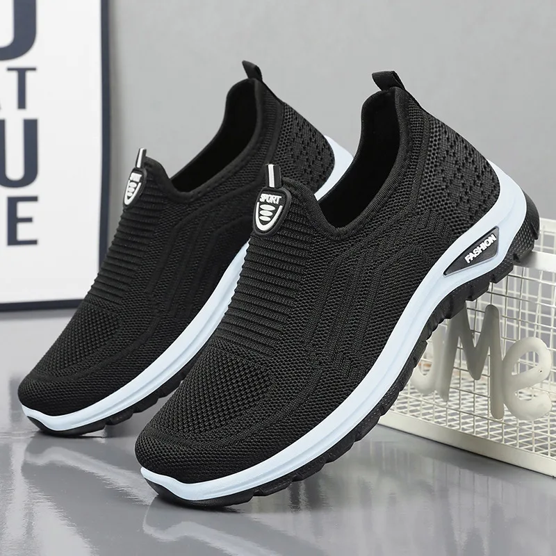 

Men Casual Shoes Breathable Sneakers Mens Lightweight Walking Running Shoes Slip on Loafers for Couple Zapatillas Hombre Size 44