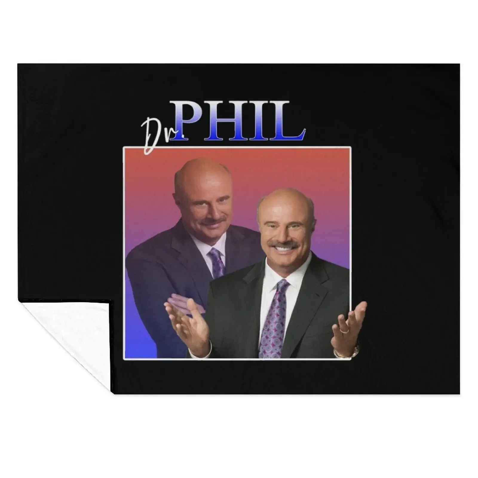 

Dr. Phil 90's Retro Vintage Style Throw Blanket Decorative Sofas Soft Plush Plaid Cute Designers Blankets