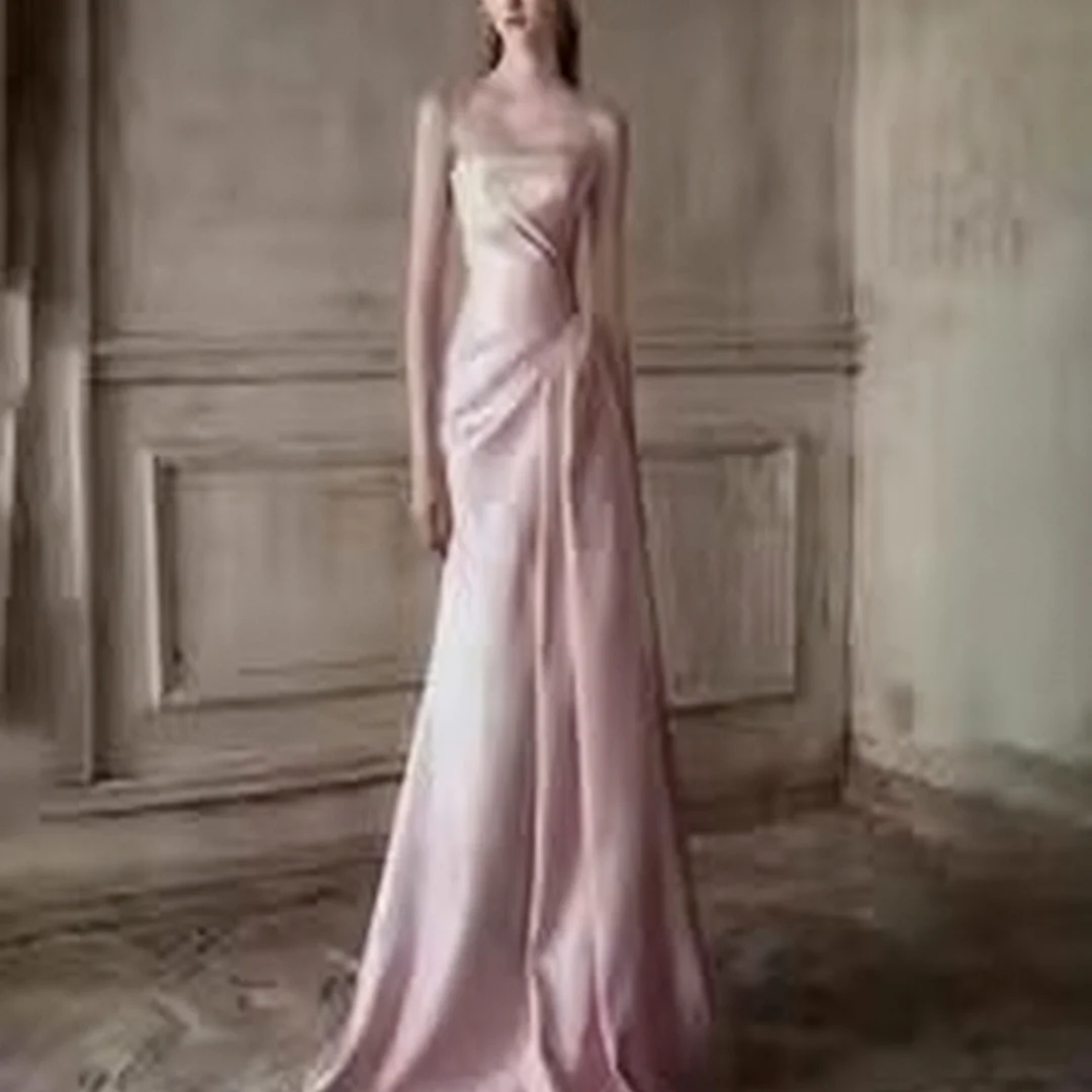 

Customized Beading Ruched Women Boat Neck Charming Sleeveless formal evening dresses birthday party prom gowns for women