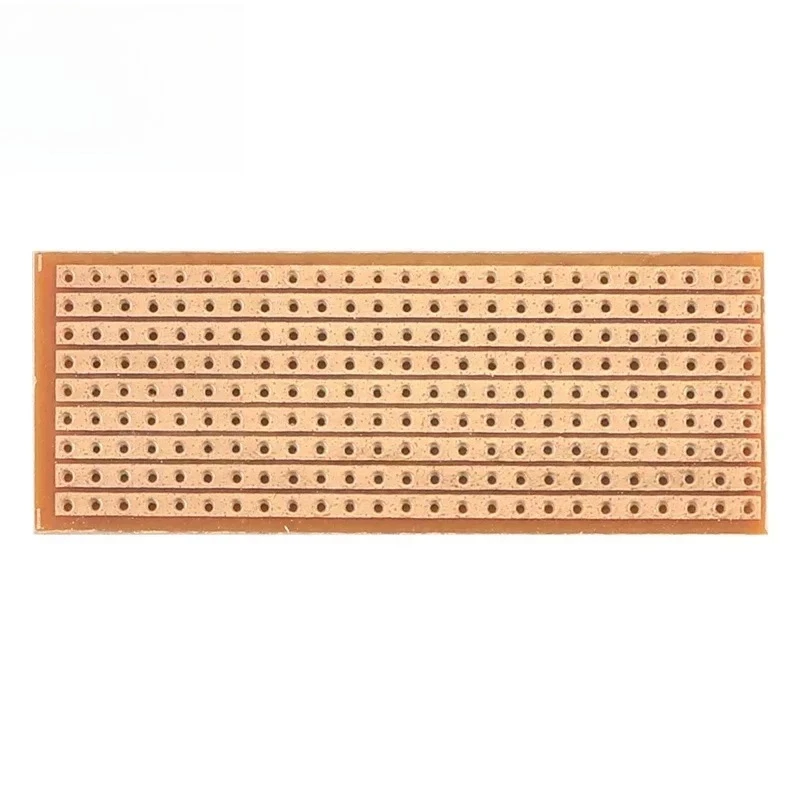 10PCS Single Sided PCB Board 2.5x6.4cm DIY Universal Experiment Matrix Circuit Board Single Row Continuou Hole Protoboard DIY