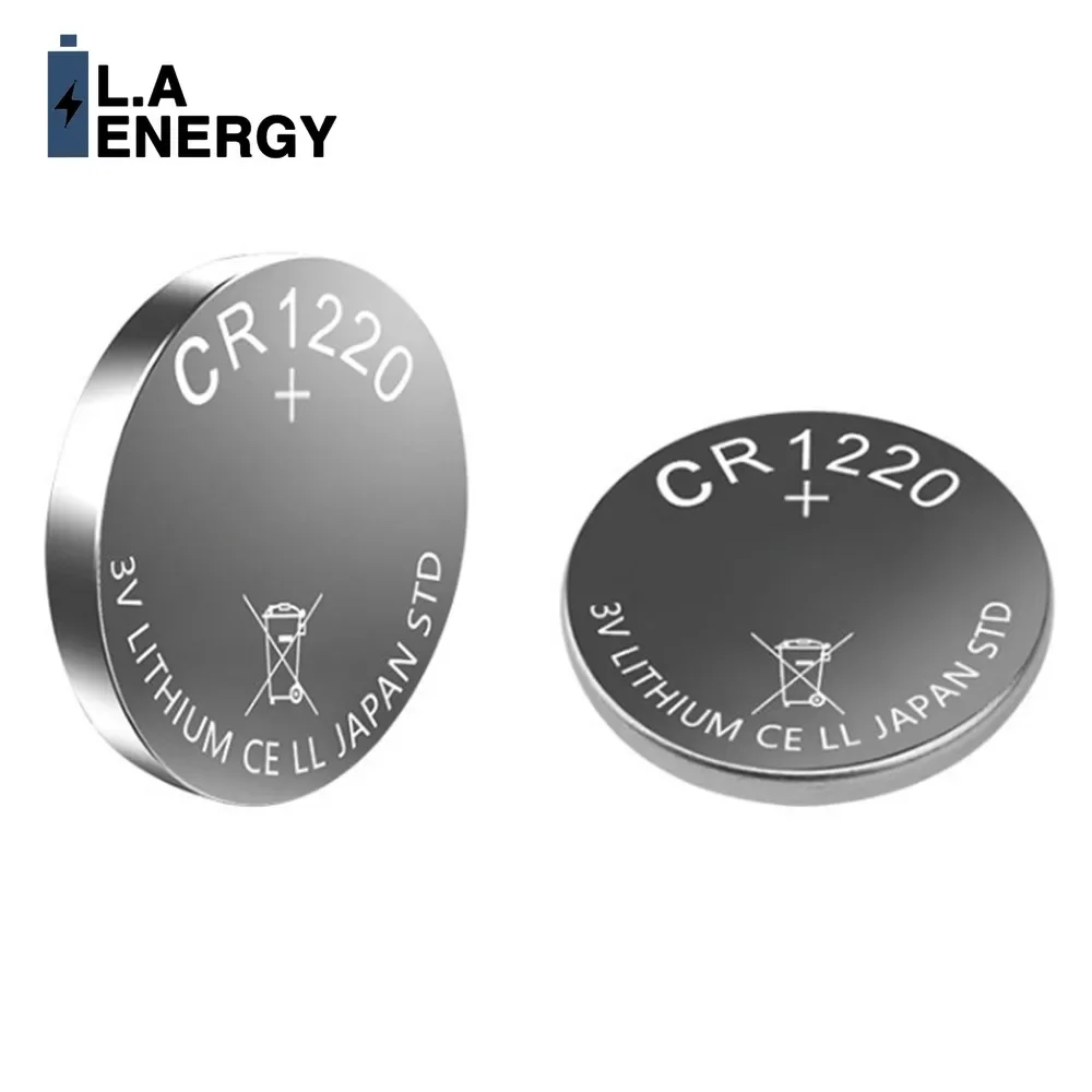 2Pcs CR1220 Batteries 3V Lithium Coin Cell 1220 Battery for Watch Healthcare Devices Calculator Etc Lithium Battery Pack