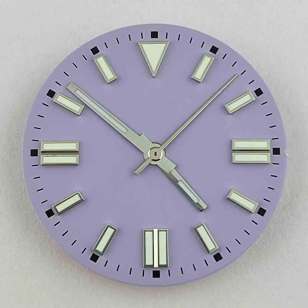 Quadrante dell'orologio NH35 Lancette NH35 adatte al movimento NH35 verde Accessori di ricambio per lancette del quadrante dell'orologio luminoso