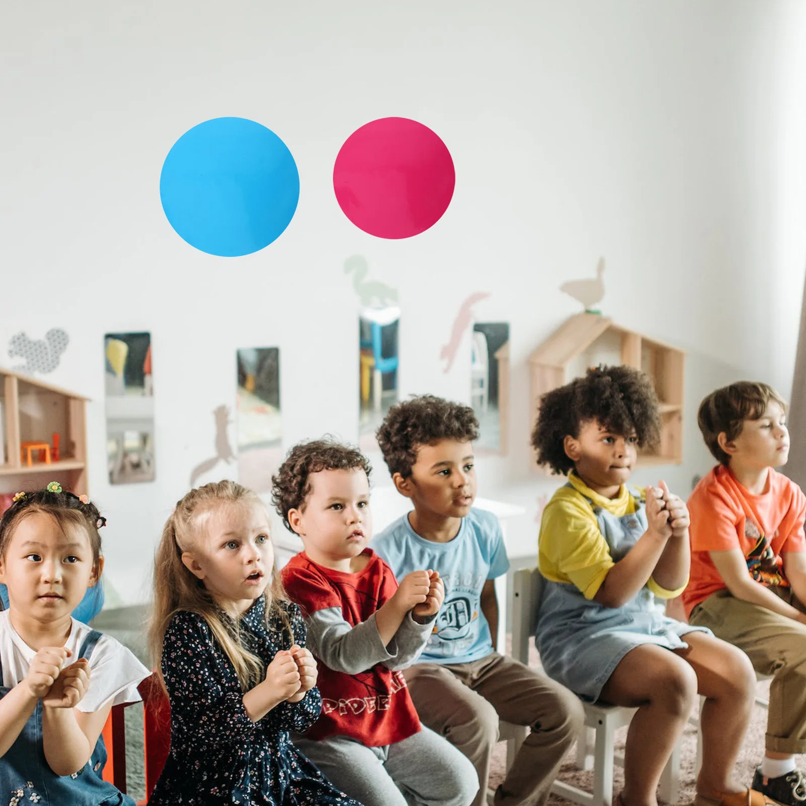 

12pcs Reusable Dry Erase Circles For Bright Pvc Label Plates Write Wipe Stickers Classroom Home Office School Walls Table