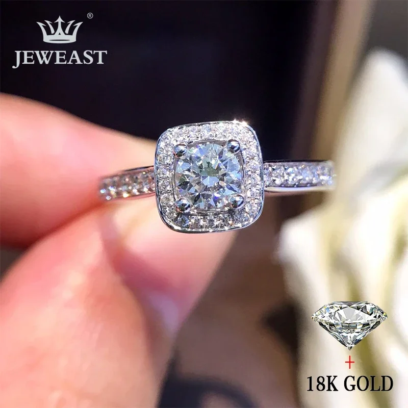 

Кольцо из золота 18 карат с натуральным бриллиантом, красивое кольцо с драгоценным камнем, хорошая высококлассная модная классическая вечеринка, ювелирные изделия, хит продаж, новинка 2025 г.