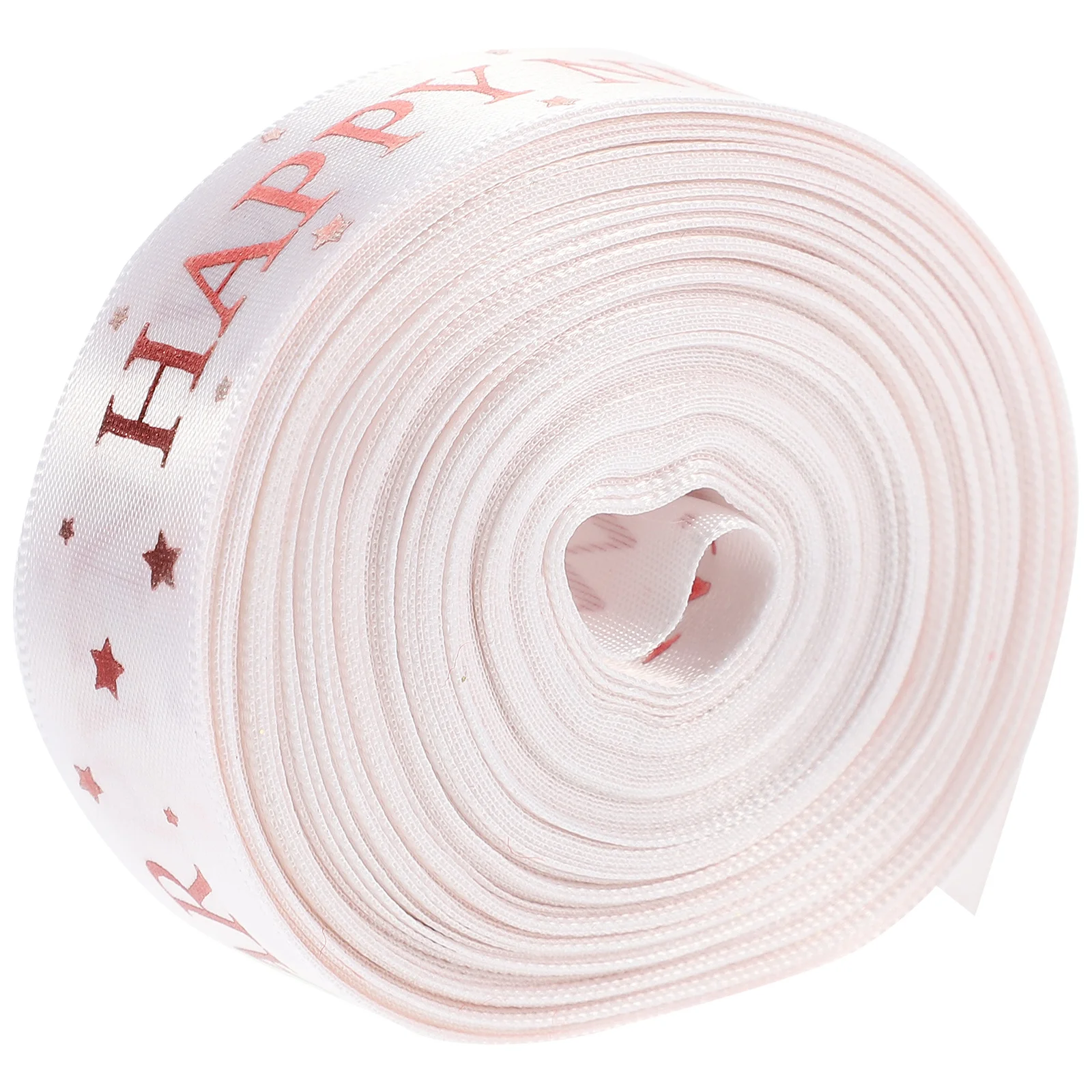 1 Rolle Frohes Neues Jahr Band für Geschenkverpackung, DIY, Basteln, Kranz, Dekor, Geschenkband, schneidbar, verschleißfest, handgefertigt, Festival