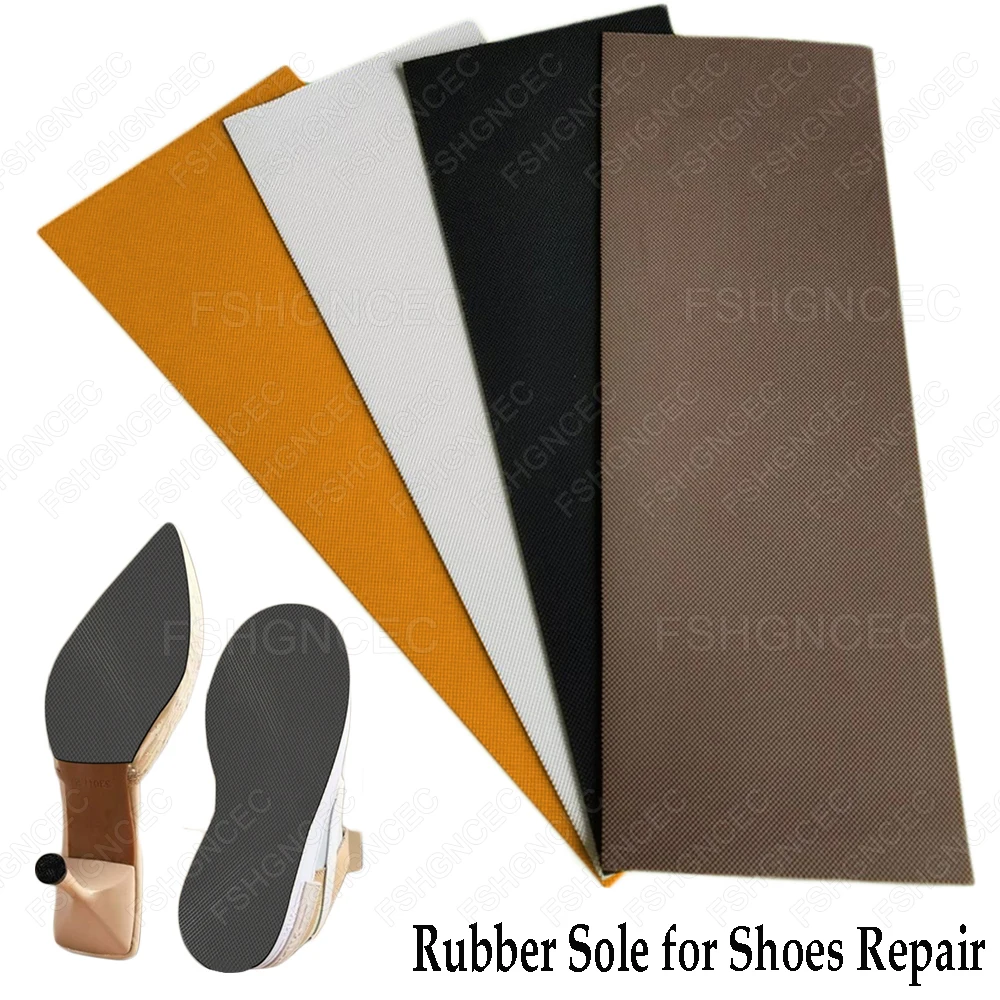 Rubber Soles for Bottom of Shoes Grip Replacement Sole Protector for Sneakers & High Heels Boots Anti-Slip Outsole Shoe Repair