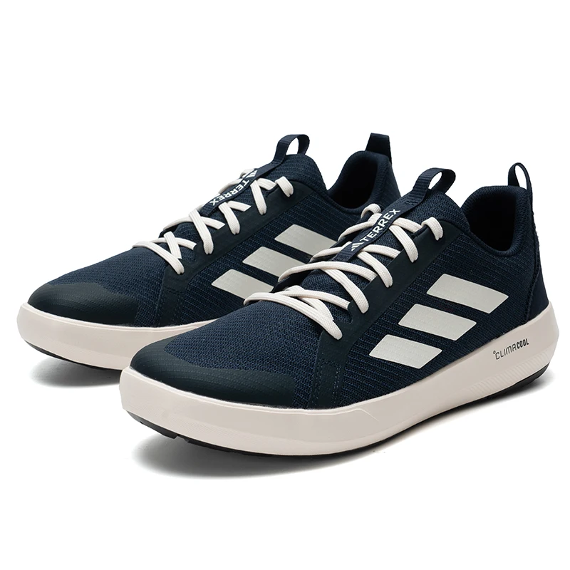 

Adidas Terrex Boat Lace Climacool Мужская уличная обувь Дышащая и износостойкая обувь для трассировки по реке Повседневная обувь без шнуровки Ji3500