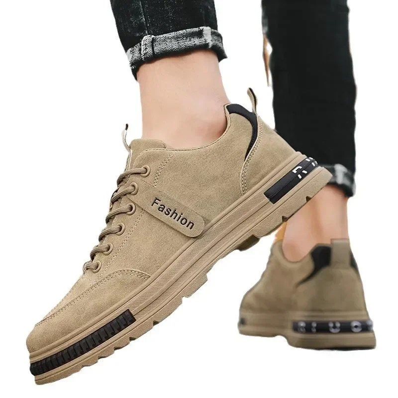 Men's shoes 2024 new spring and autumn season breathable versatile casual trendy shoes men's work lightweight sports board shoes image 4
