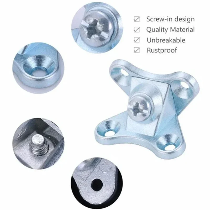 10 Stuks Zinklegering Hoekbeugels Met Schroef Verwijderbare Haakse L-vormige Ondersteuning Connector Houder Hoek Brace Voor meubels