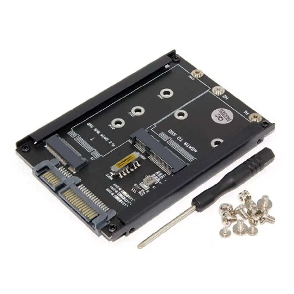 M.2 NGFF a adaptador MSATA a USB 3.0 Convertidor externo 2 en 1 MSATA M.2 NGFF a USB Adaptador Tarjeta elevadora