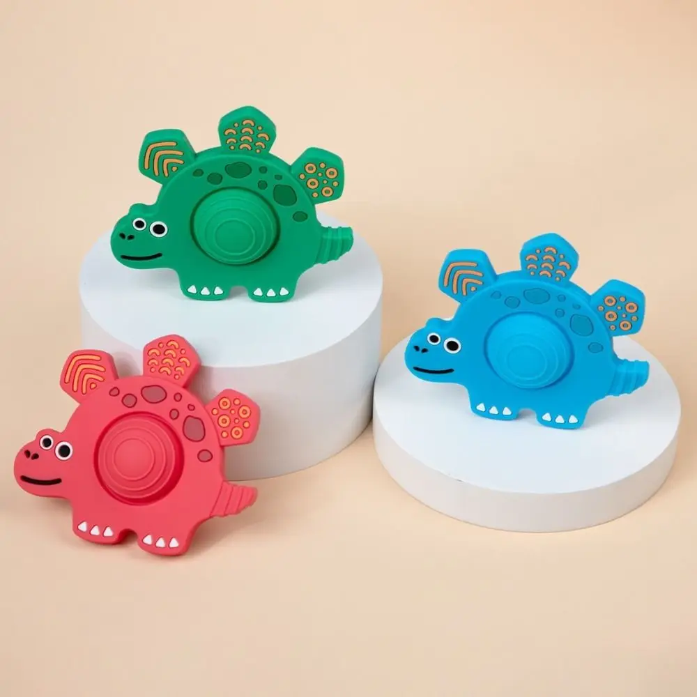 Juguetes para la dentición del bebé de 3,3 pulgadas, dinosaurio de silicona, pegamento para dientes infantiles, juguete suave multicolor, juguetes para masticar para bebés, regalos