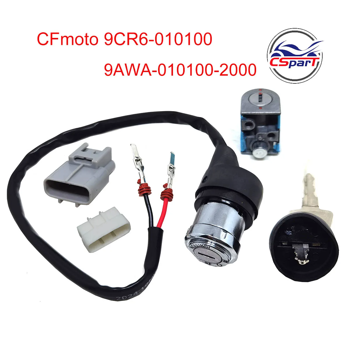 

Switch Lock Assy 9CR6-010100 9AWA-010100-2000 Ignition Key For CFMoto CFORCE 520 550 625 800 CF500 CF600 CF800 CF1000