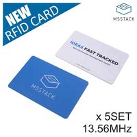 M5Stack Official 13.56MHz RFID Card-F08 Chip (5pcs)