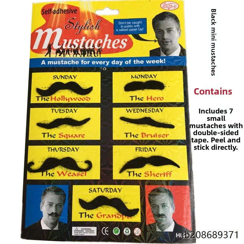 Хэллоуин Забавная искусственная борода Опора иpa Белая борода Представление eup Рейские поддельные усы Восемь персонажей Борода