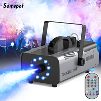 Somspot 1200W Smoke Machine RGB LED Colorful Spray Stage Equipment for Performance Wedding Banquet Colorful Fog Machine
