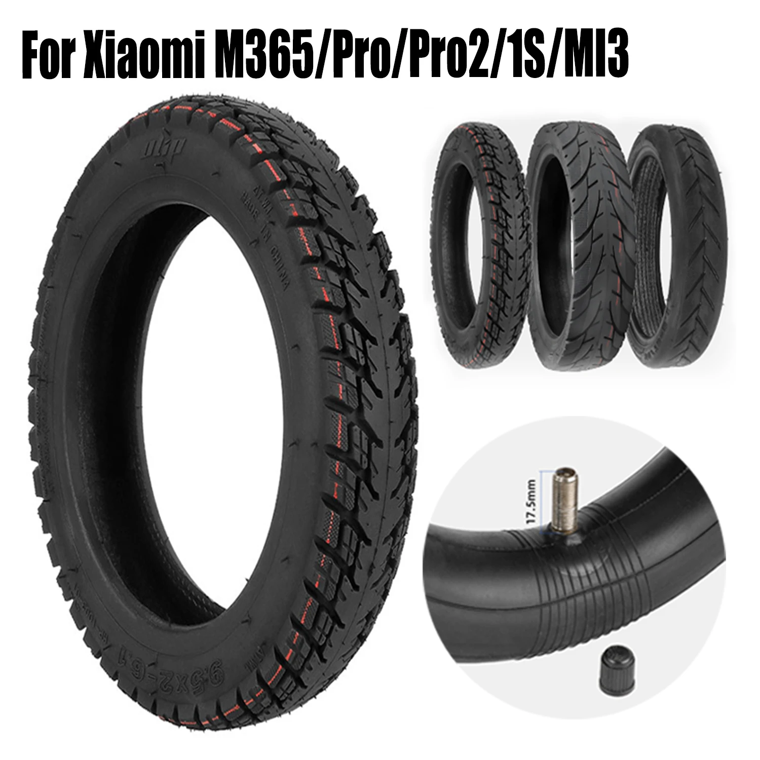 

Ulip 9.5*2-6.1 Off-Road Tires With Valves Tubeless Tire High Quality Tire For Xiaomi M365 Pro Pro2 1S MI3 Scooter Non-Pneumatic