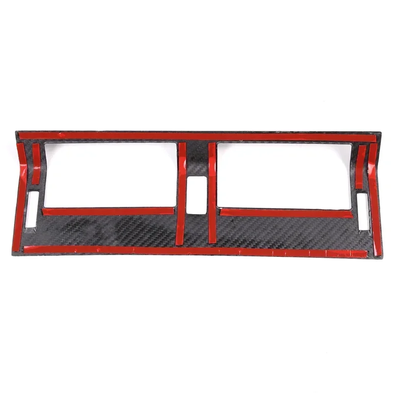 For Land Rover Defender 2020-2024 Real Carbon Fiber Central Air Vent Frame Decorative Cover Interior Modification Accessories