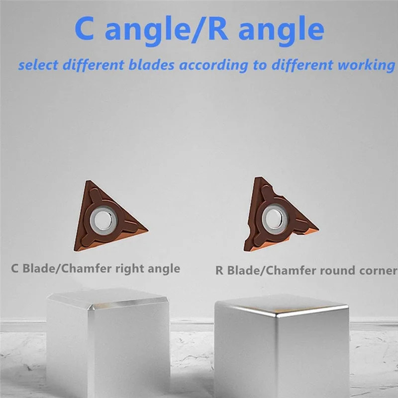Top Deals 2 In 1 Mini Pneumatic Chamfering Machine, Air Chamfer Tool For Chamfering Metal Round Corner, 45 Degree Arc Corner, Ea