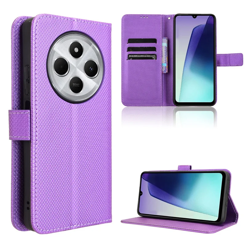 For MI Redmi 14C 4G 2024 Case Flip Leather Cover Silicone Soft TPU Phone Case For Xiaomi Redmi 14C 4G Book Wallet Cover