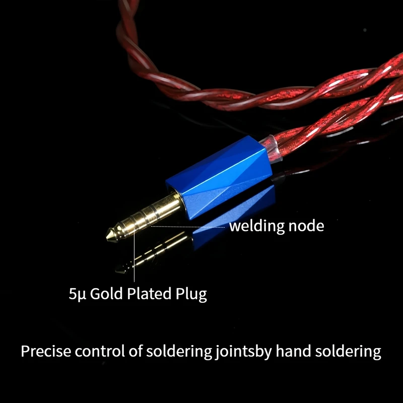 Culemi-02 Upgrade-Kabel, kompatibel mit Truthear ZERO:RED HIFIMAN DaVinci MMCX/0,78 mm 2-polig/QDC/Dual 3,5 mm, 3,5/4,4 mm symmetrisch – Detail 6