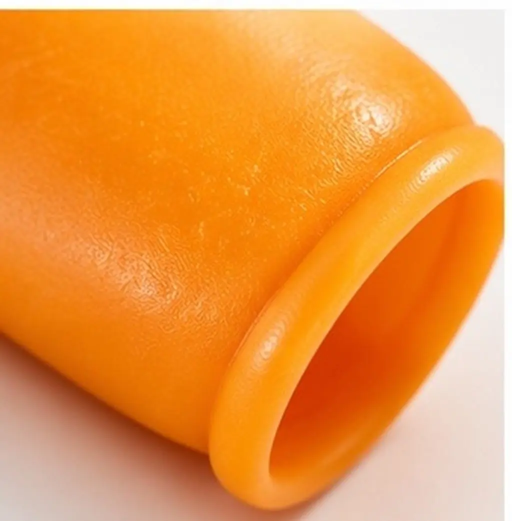 100Pcs Gentle Latex Finger Sleeves Non-Slip Protective Finger Covers for Workshop Craft Handling Sensitive Items