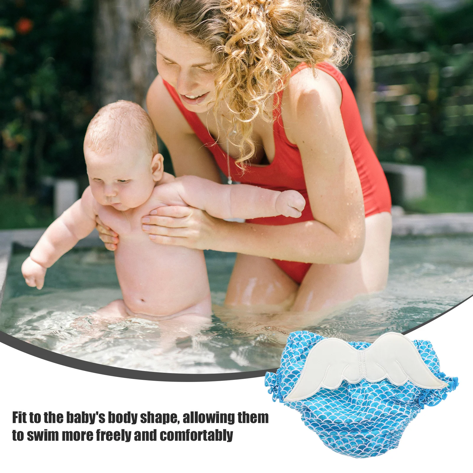 Bébé enfant en bas âge taille réglable réutilisable imperméable couche de bain étanche pantalon de bain piscine plage couche bébé couches