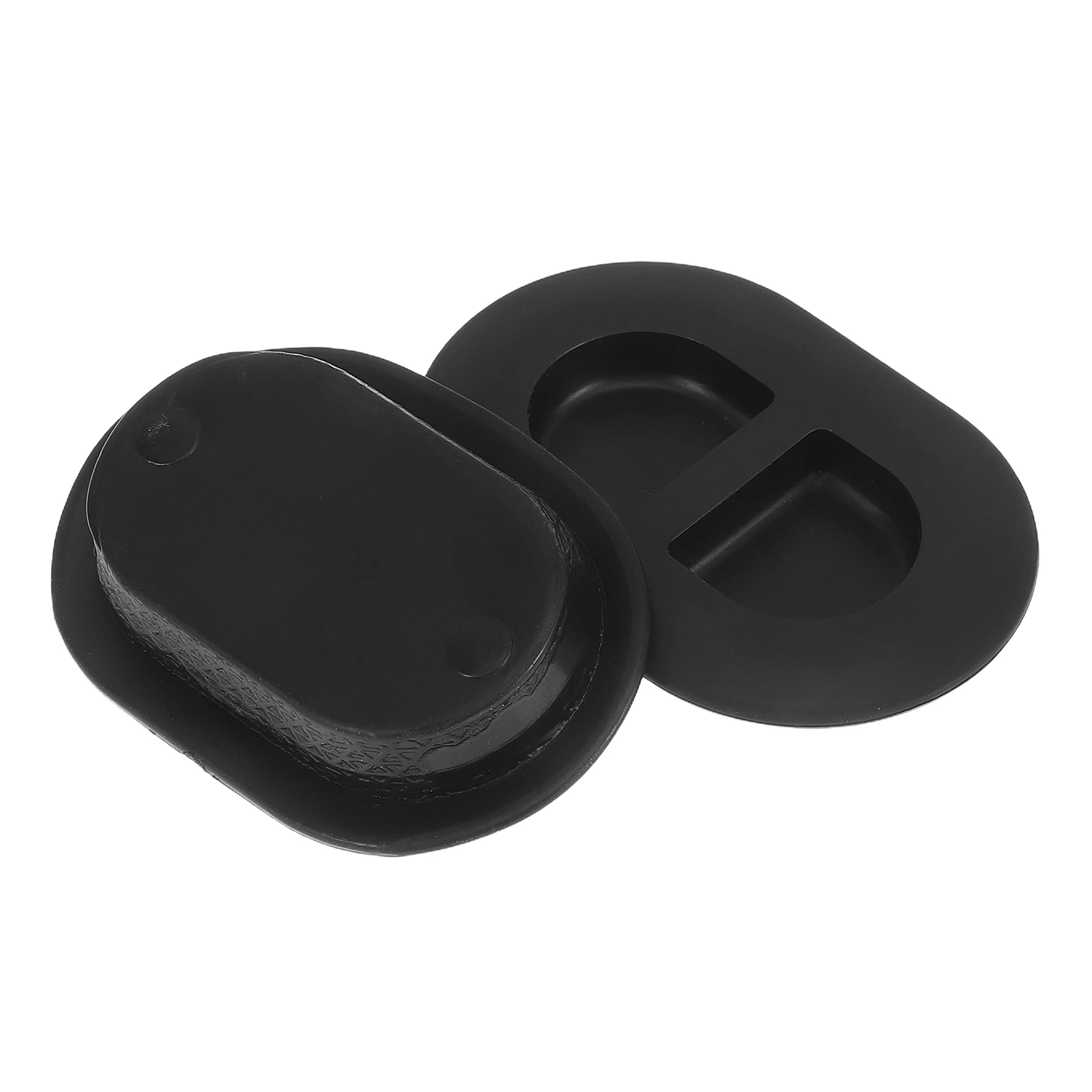 

2pcs Pan Durable Rubber Car Floor Drain Plug Replacement Black Auto Compatible 2014-2018 Foot Area Drain