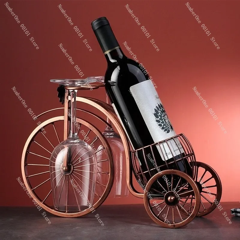 Creative Home Wine Rack Decor, European Style Bottle Storage Display, Wine Cabinet Ornament for Living Room
