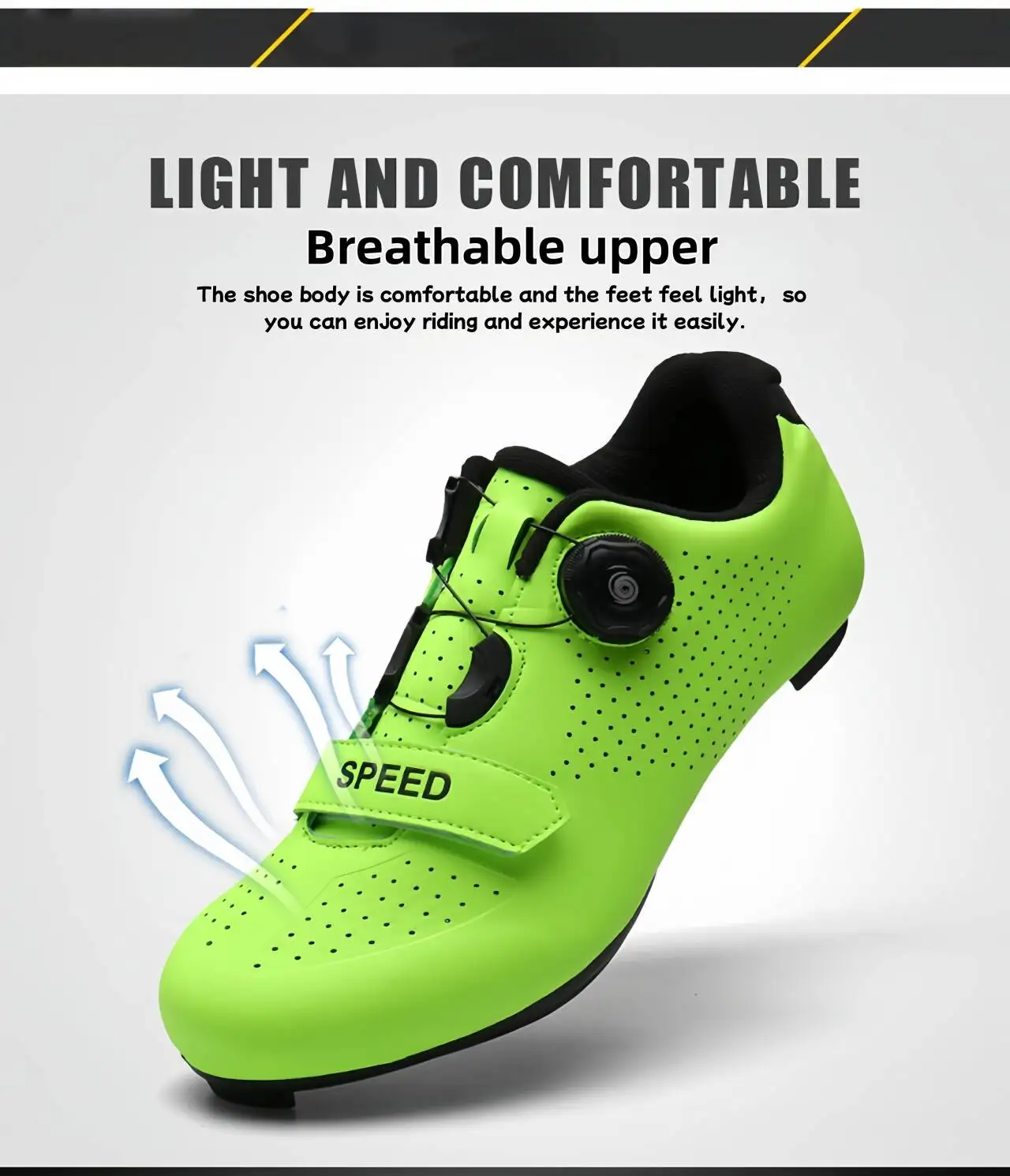 Unisex-Fahrradschuhe, Mountainbike-Fahrradschuhe, SPD-Lock-Schuhe, leichte, atmungsaktive und bequeme Wandersportschuhe – Detail 12