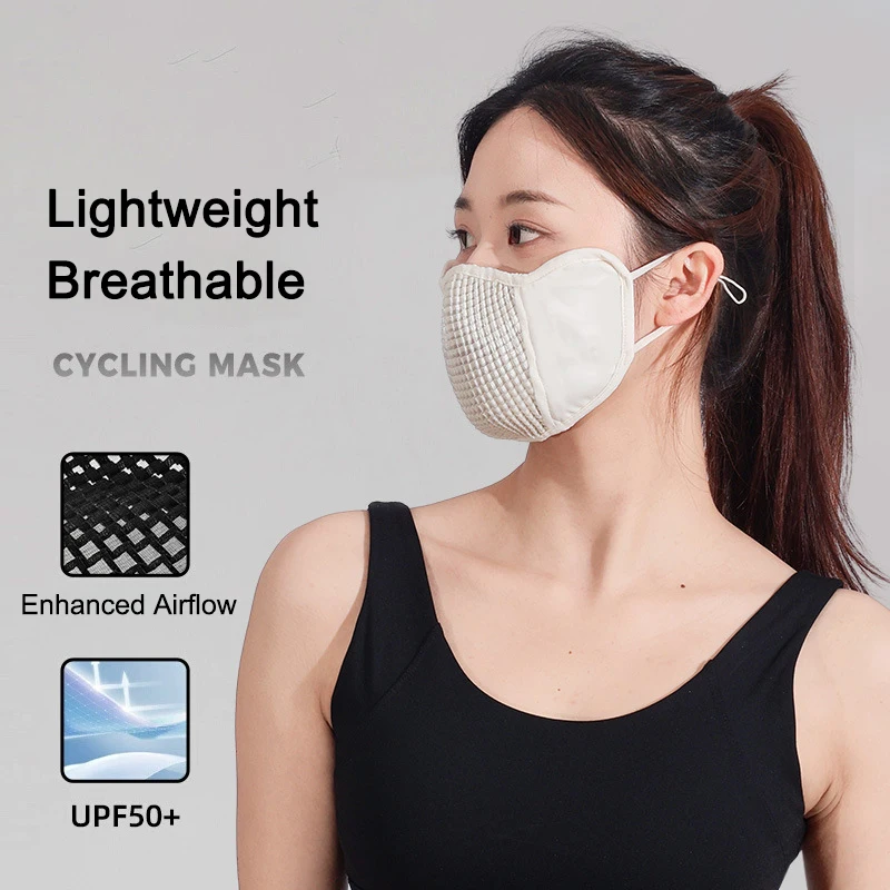 

UPF 50+ Cycling Face Mask - UV Protection & Eye Corner Cover, 3D Breathable Ice Silk Face Shield For Biking/Hiking