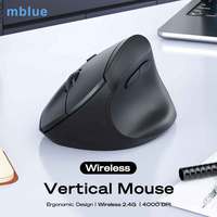 Original MEIZU Mblue-M206 PRO Vertical Ergonomic Business Office Mouse 2.4G Wireless Low Noise Game Mouse for Laptop PC Computer