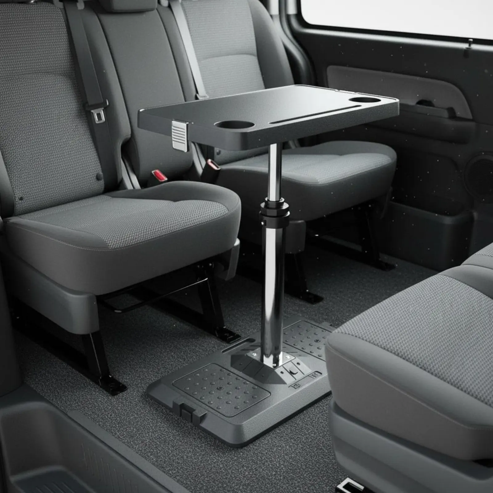Pneumatic Car Desk Stable Base Foldable Car Desk for Camping