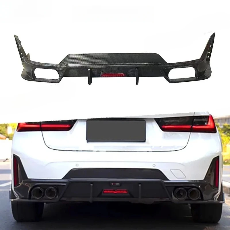 G20 G28 2023-UP Carbon Fiber Rear Lip Diffuser Back Bumper Spoiler Separator Body Kit