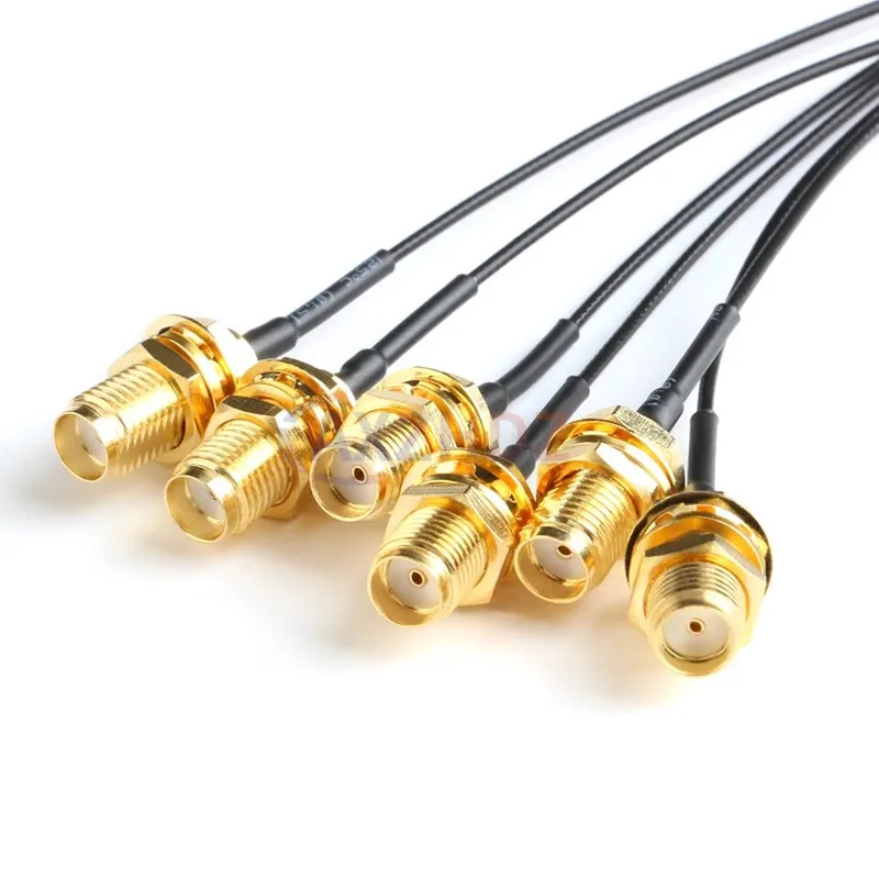 5PCS 5/10/15/20CM SMA Connector Cable Female to uFL/u.FL/IPX UFL to SMA Female RG1.13 Antenna RF Cable Assembly