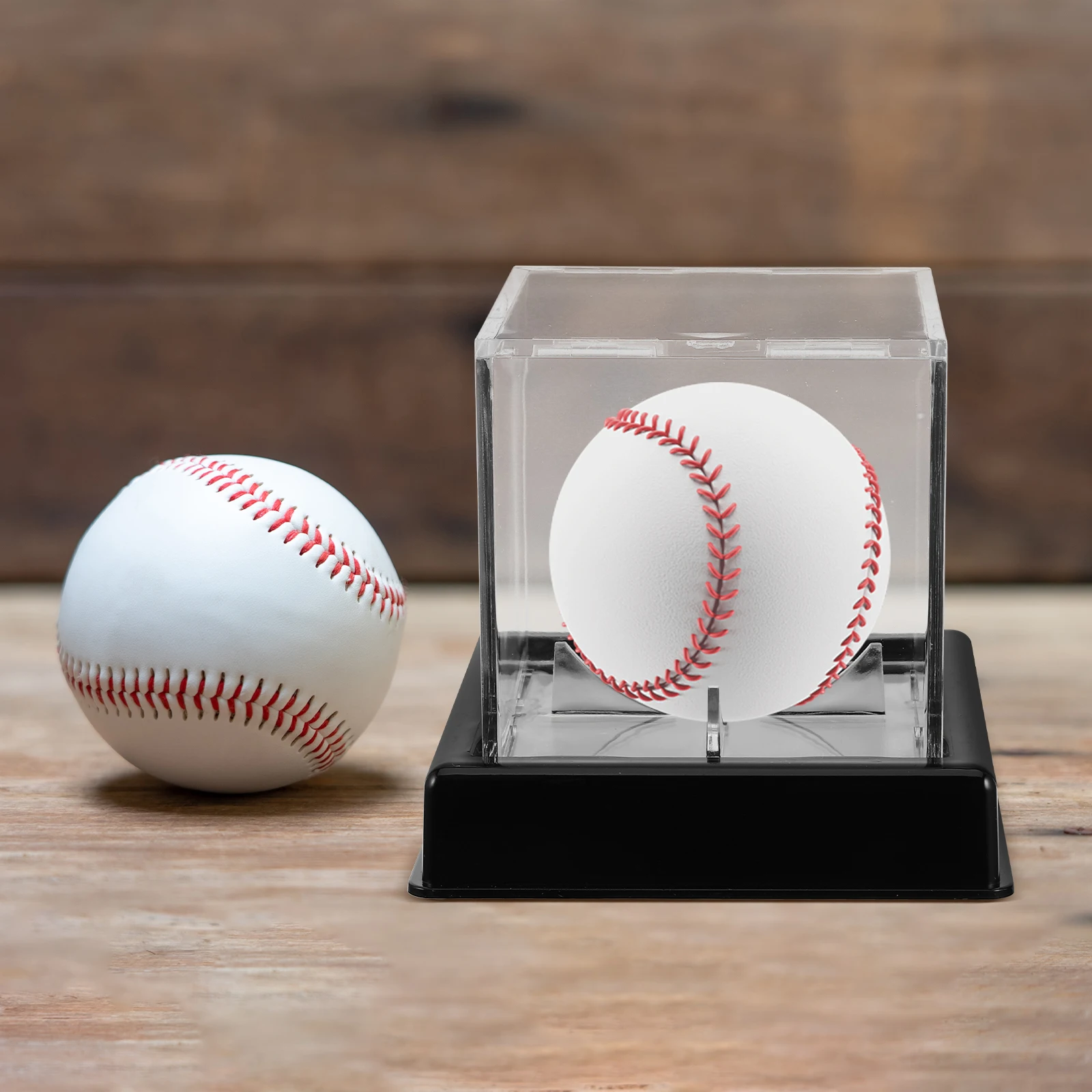 

Transparent Storage Box Baseball Display Case Decorative Holders Acrylic Box Softball Home Durable Showpiece