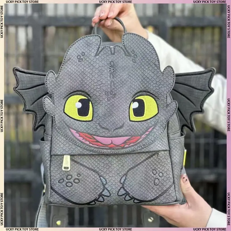 

New How To Train Your Dragon Toothless Series Anime Schoolbag Fashion Personality Backpack Holiday Gift In Stock