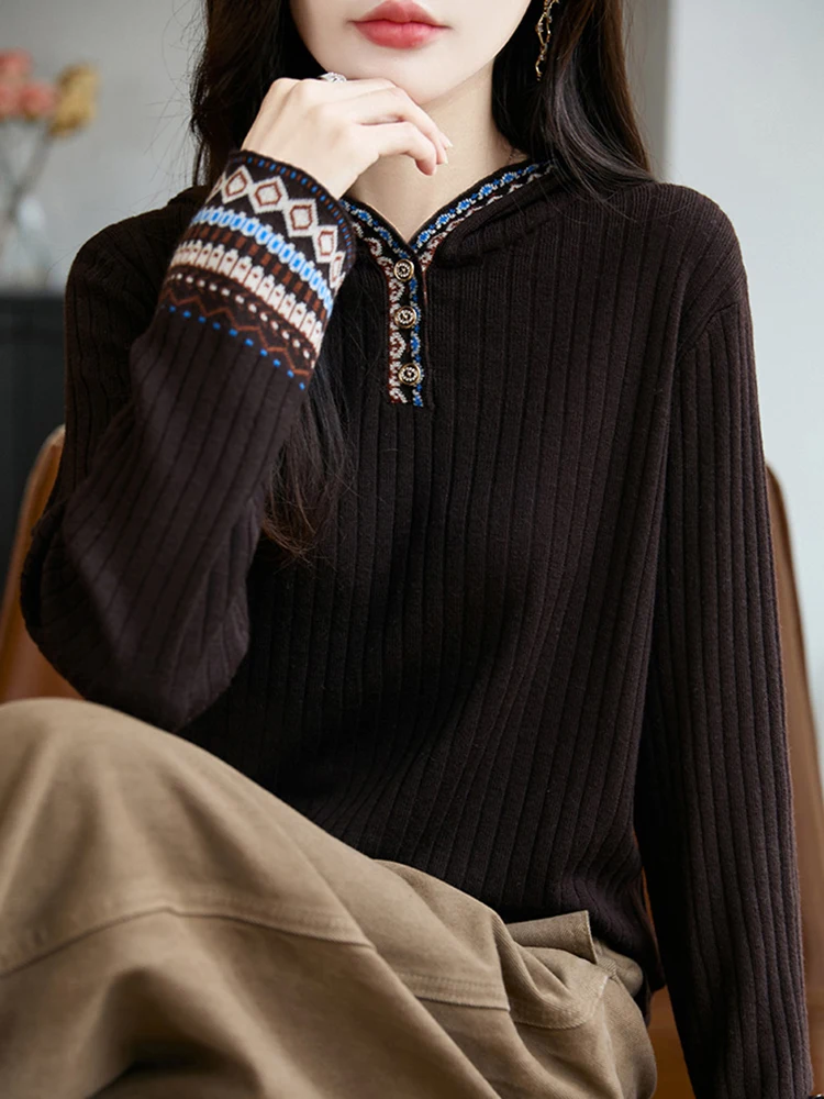 

Модный вязаный свитер для женщин, базовый слой, большой размер, осенне-зимний свитер, свободный крой, круглый вырез