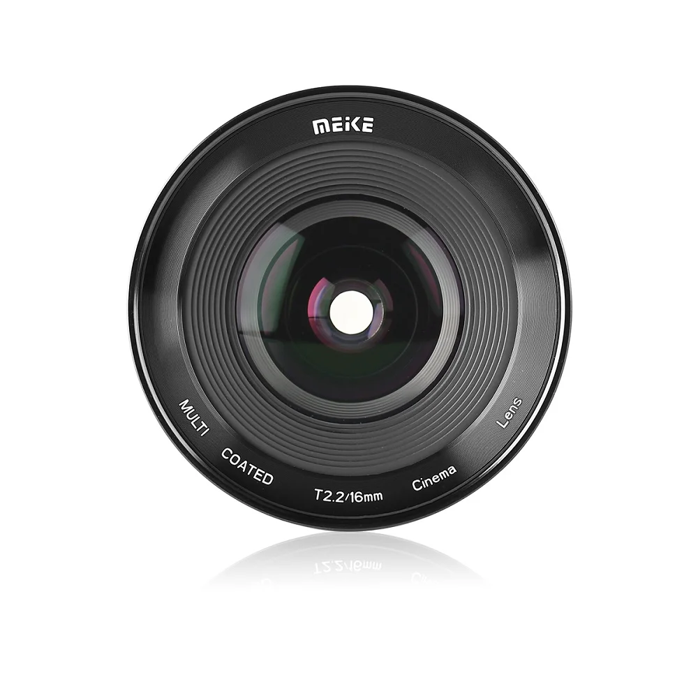 Meike 16mm T2.2 Wide Angle Manual Cinema Lens for M4/3 Micro Four Thirds MFT Mount Cameras and Cinema Camera BMPCC 4K Z CAM E1 E