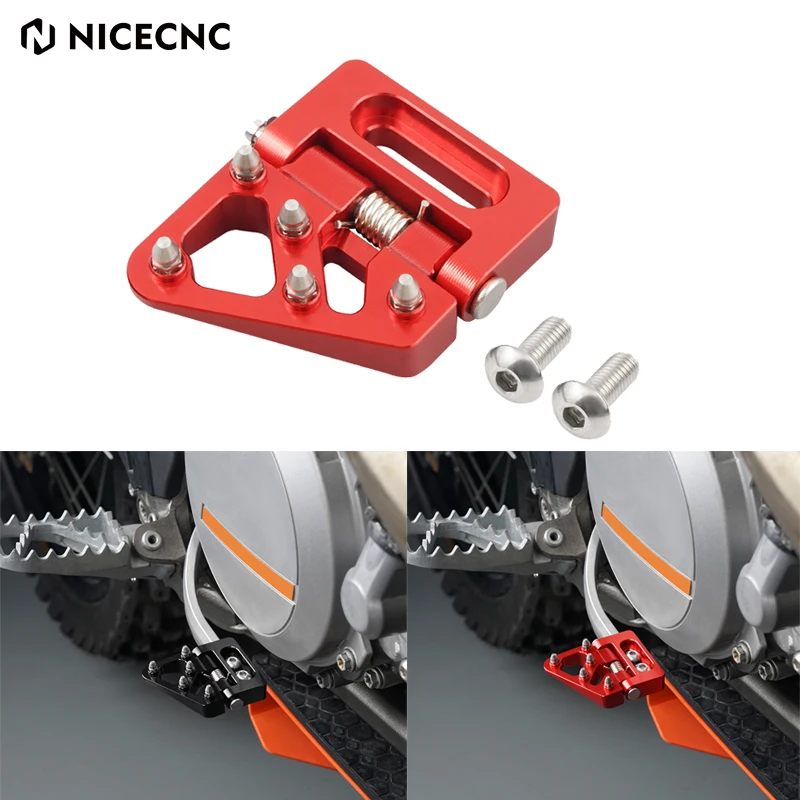

NICECNC For Beta Xtrainer 300 RR RRS 300 250 390 430 480 500 2013-2023 Gas Gas EC Rear Folding Rear Brake Pedal Step Tip Plate