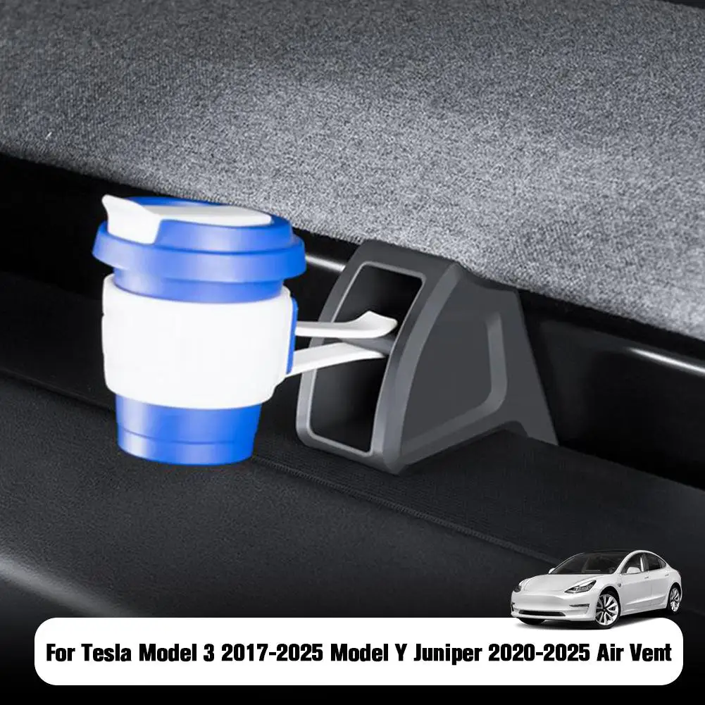 

For Tesla Highland Y Launch 2025 Air Freshener Adapter Clip Air Aromatherapy Fragrance Outlet Vent Car Air Clip Silicone F3P6