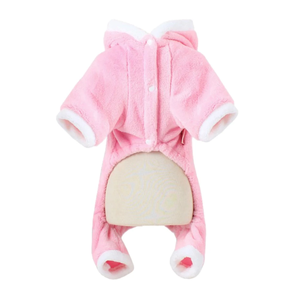 Winter Warm Cute Small Dog Sweater Pink Pig Puppy Clothes Hoodie Costume Warm Winter Coat with Hat for Small Dogs and Puppies