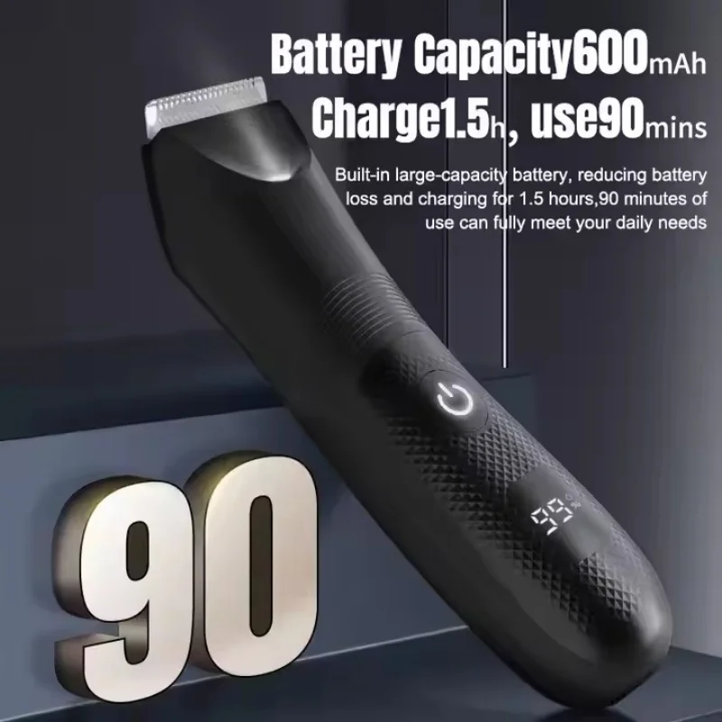 Resuxi 987 Painless Body Hair Trimmer Skin Well Trimmer Blade Waterproof Groomer Rechargeable Men USB-C Ball Shaver IPX7 Clipper