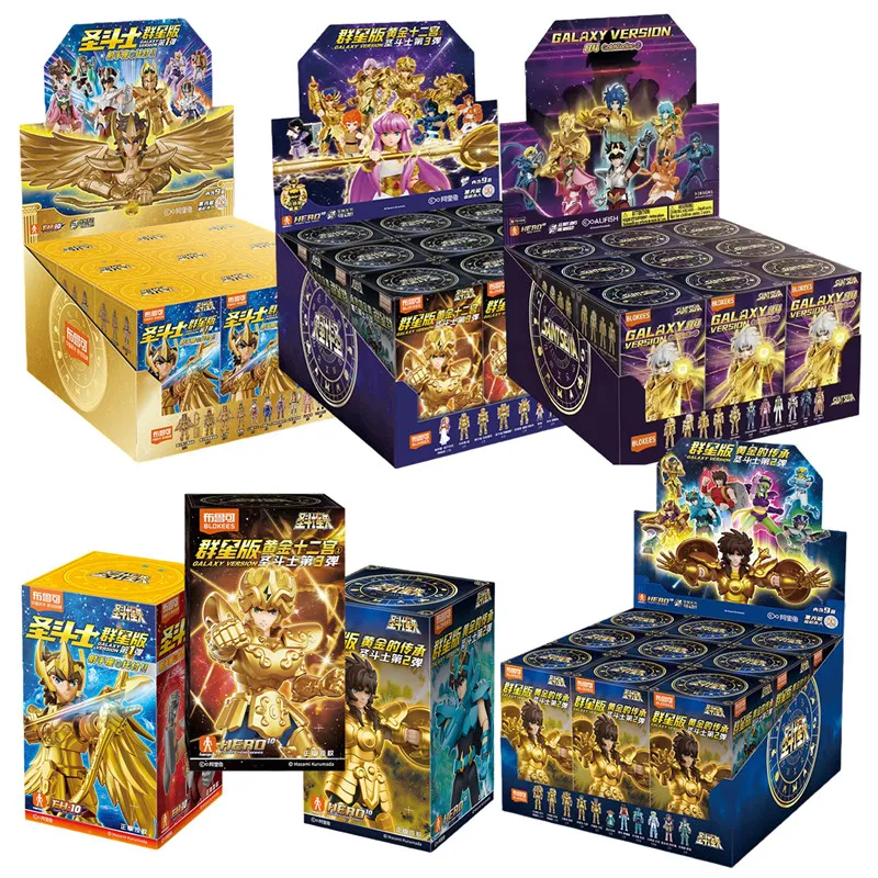 

Saint Seiya Galaxy Version 1-4 building block Splicing toys Gold Saint Aphrodite Shaka Gold hidden Action Figure Collect models