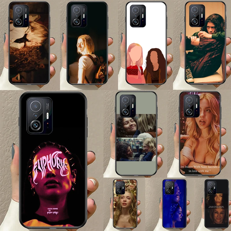 Euphoria Season 2 Rue and Jules Funda For POCO F5 F3 M5s C40 F4 GT X3 X4 X5 Pro Case For Xiaomi 12 13 Lite 11T 12T Pro 12X