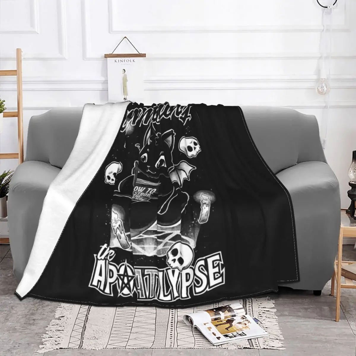 Apocalypse Cat Blanket A Cut And Agile Cat Fleece Flannel Autumn/Winter Breathable Ultra-Soft Throw Blankets For bed Bedspread